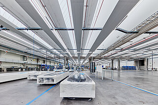 Zehnder ZFP, RHC, CP, Ceiling Panel, Zehnder, Reference, warehouse, production, hall, Rena, Mönchweiler