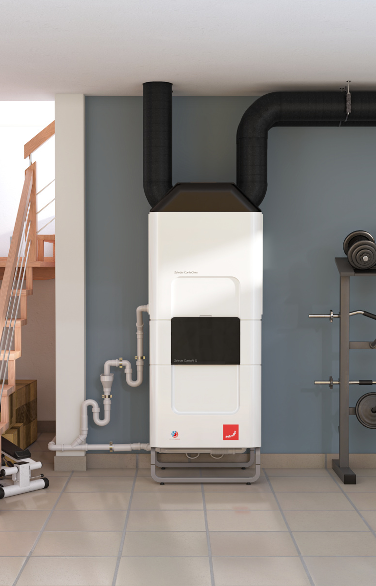 Rendering Zehnder ComfoClime 36 Comfortable indoor ventilation Front view