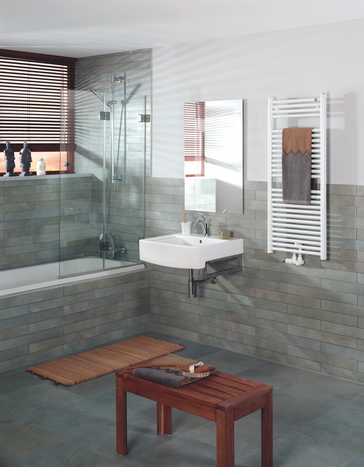 Rendering Zehnder Toga Decorative radiator Front view