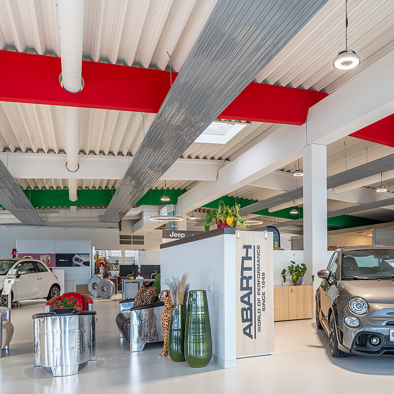 Zehnder ZFP, RHC, CP, Ceiling Panel, Zehnder, Reference, exhibition, salesroom, showroom, cars, Autoland, Pocking,bavaria