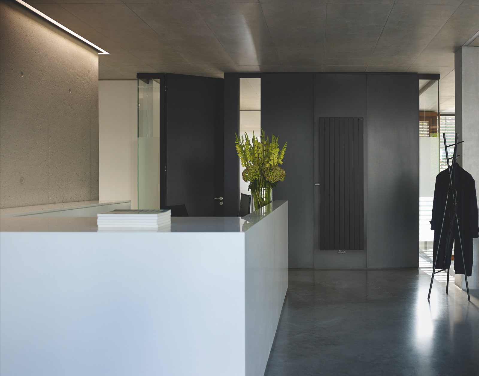 Zehnder_RAD_Roda-HY_4mm_ZGFR_office_black_matt Rendering Decorative radiator