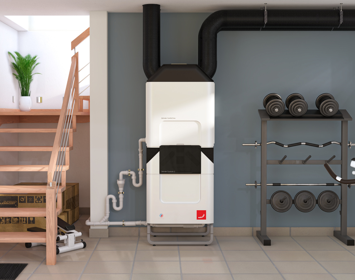Système de climatisation et de ventilation Zehnder installé dans une habitation