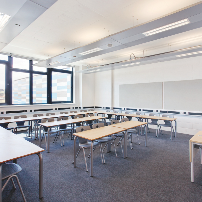 Oasis Academy, Great Britain, classroom, training room, recessed lighting, reference, integrated lighting