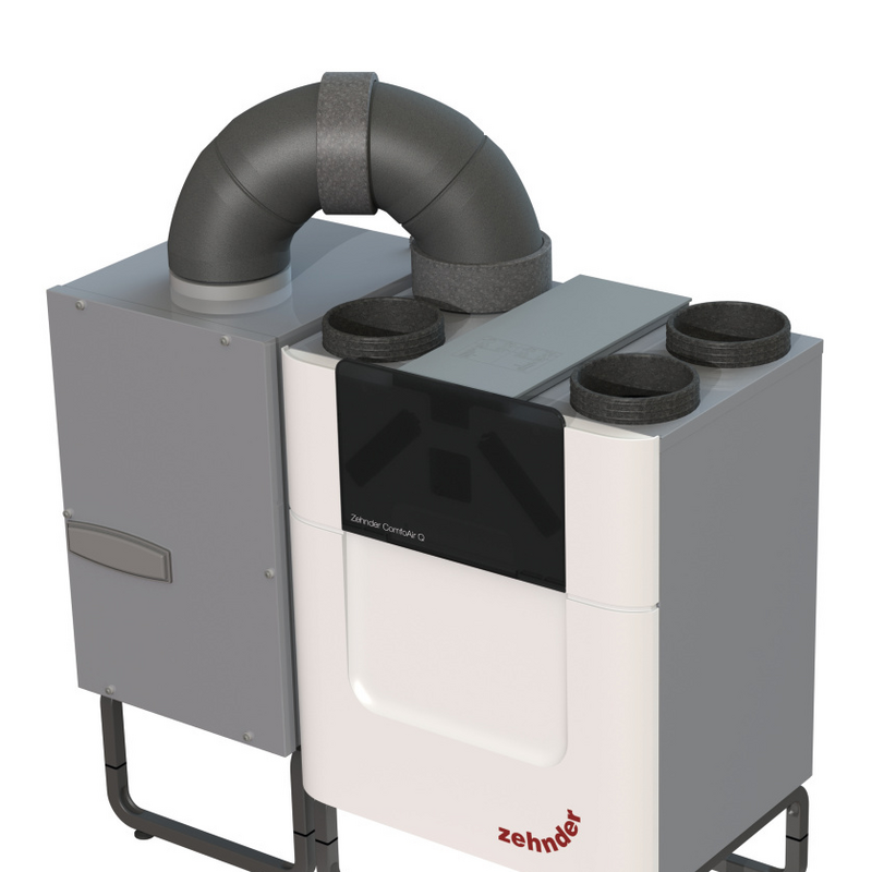 Cut-Out Zehnder ComfoFond-L Q TR Comfortable indoor ventilation 3D view