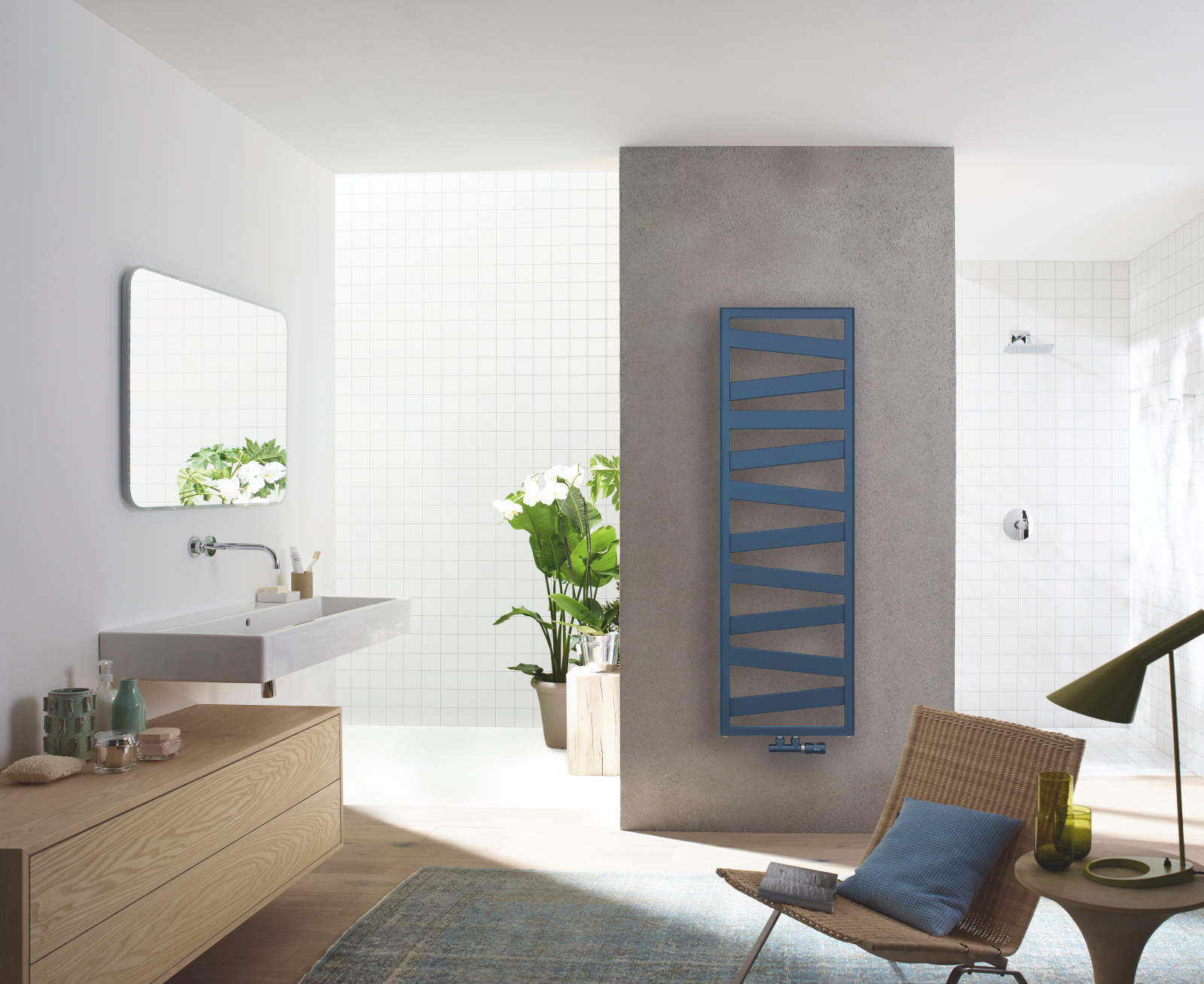 Rendering Zehnder Ribbon Decorative radiator Front view
