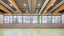 Zehnder ZFP, RHC, CP, Ceiling Panel, Zehnder, Reference, sports hall, foyer, Riedhalle, Steinheim an der Murr