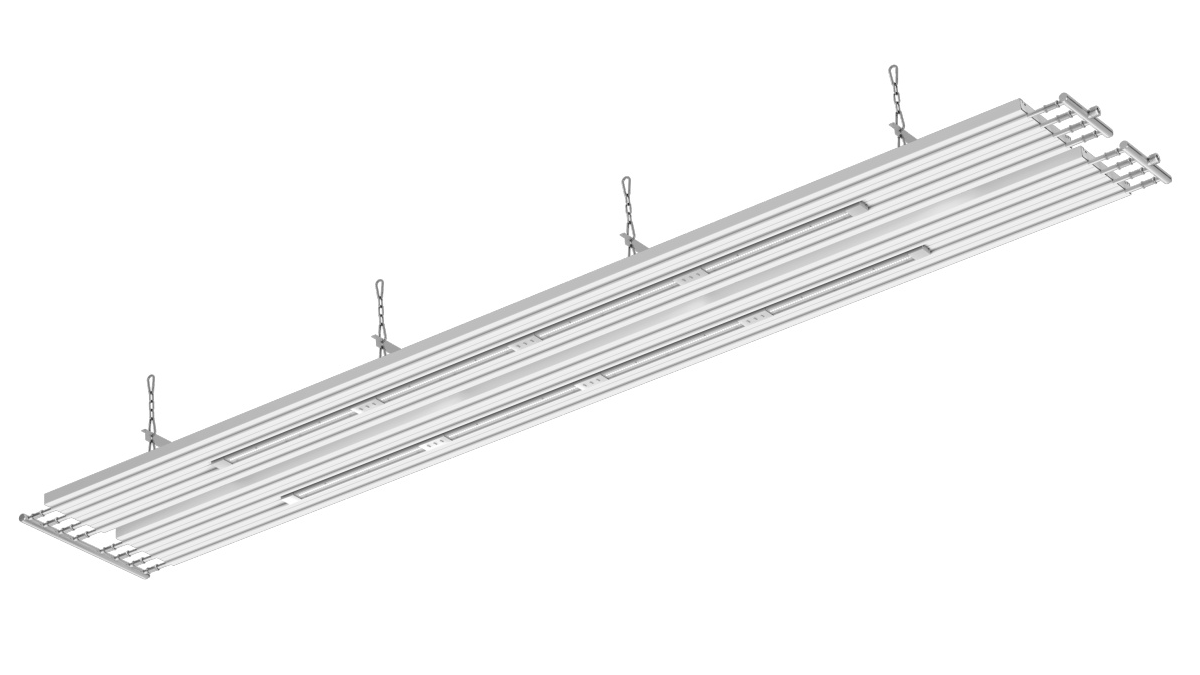 Cut-Out Zehnder ZIP Heating and cooling ceiling system Angled view