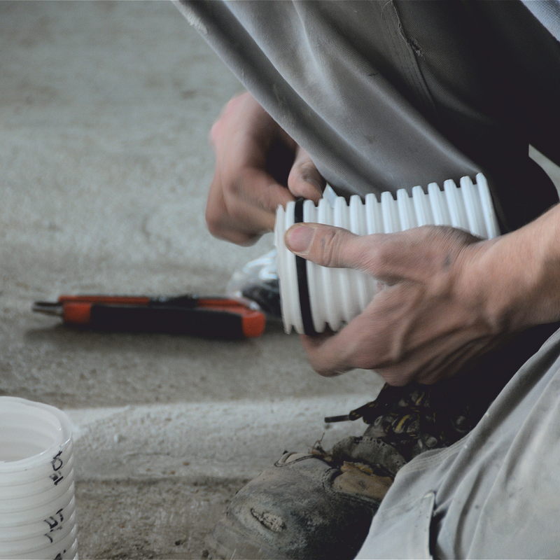 Reference Zehnder ComfoTube Comfortable indoor ventilation Side view