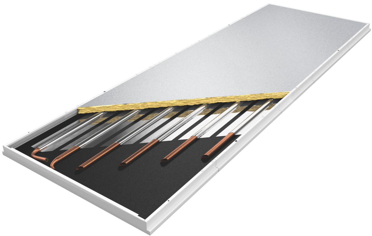 Zehnder_RHC_Schnitt_Alumline copper tube, steel sheet, insulation, aluminum