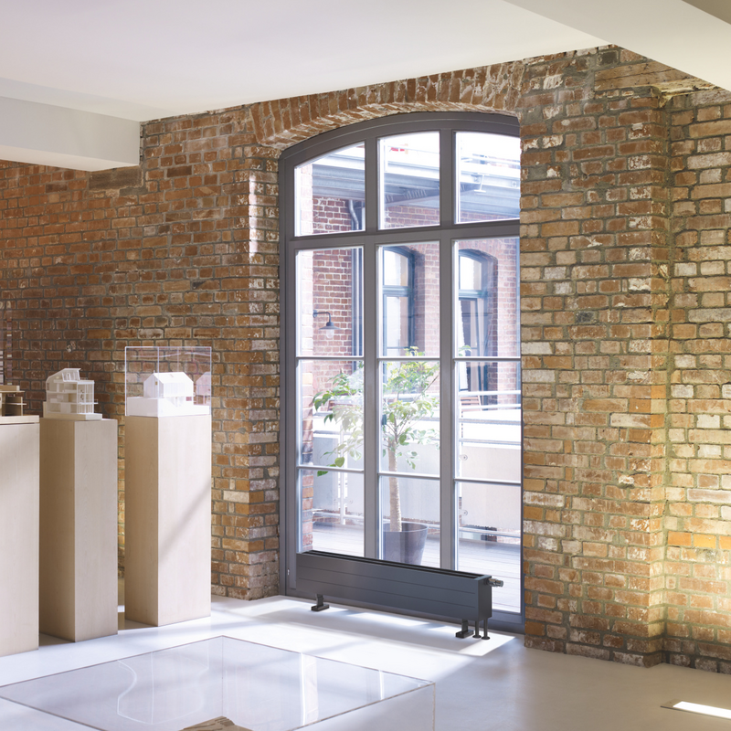 Rendering Radiavector Bench Decorative radiator Side view