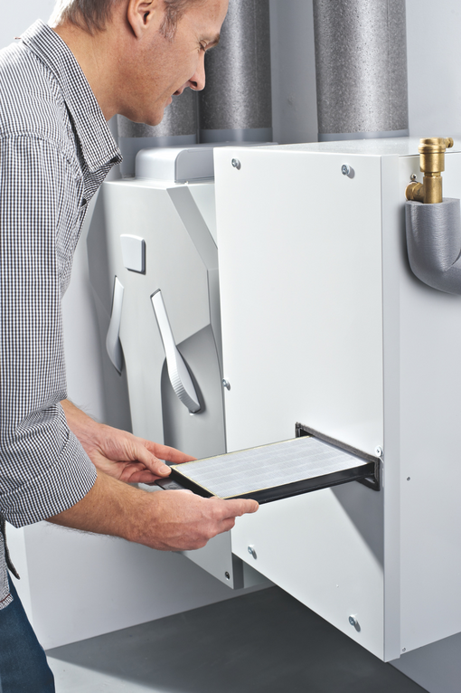 Photograph Zehnder ComfoAir 350 Comfortable indoor ventilation Front view