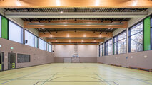 Zehnder ZFP, RHC, CP, Ceiling Panel, Zehnder, Reference, sports hall, foyer, Riedhalle, Steinheim an der Murr