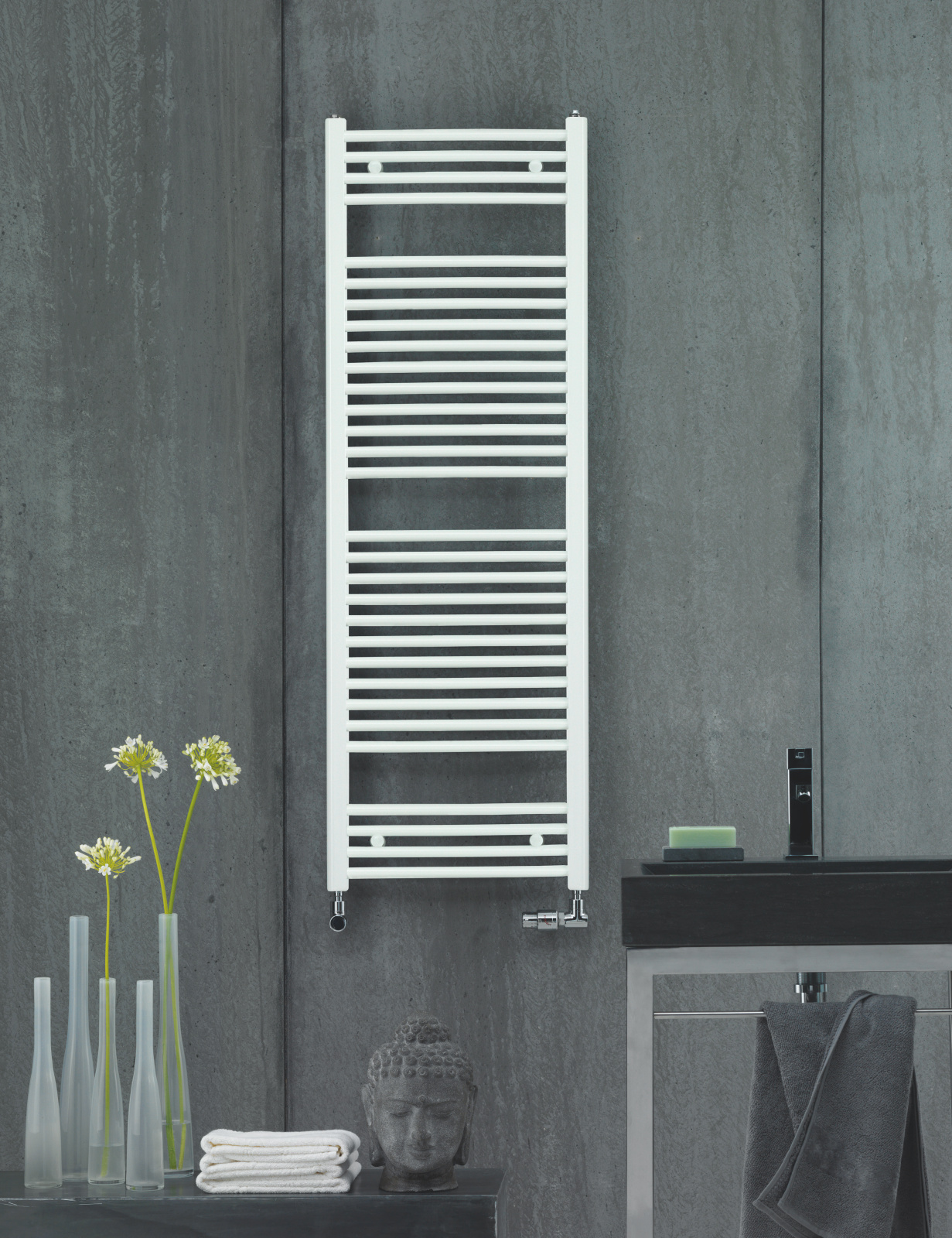 Rendering Virando Bow Decorative radiator Front view