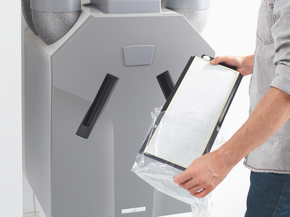 Photograph Zehnder ComfoAir 350 Comfortable indoor ventilation Front view