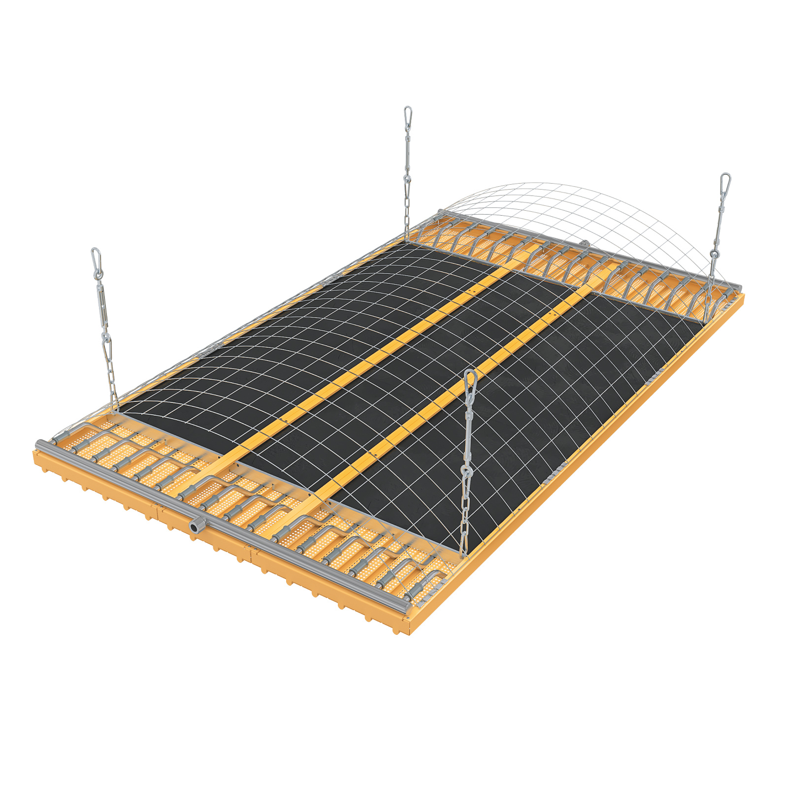 Cut-Out Zehnder ZFP Heating and cooling ceilings Angled view