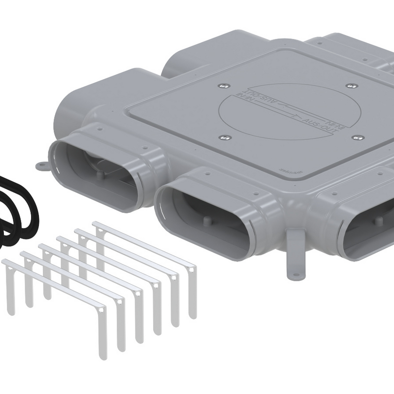 Cut-Out Zehnder ComfoCube flat 51 Comfortable indoor ventilation Top view
