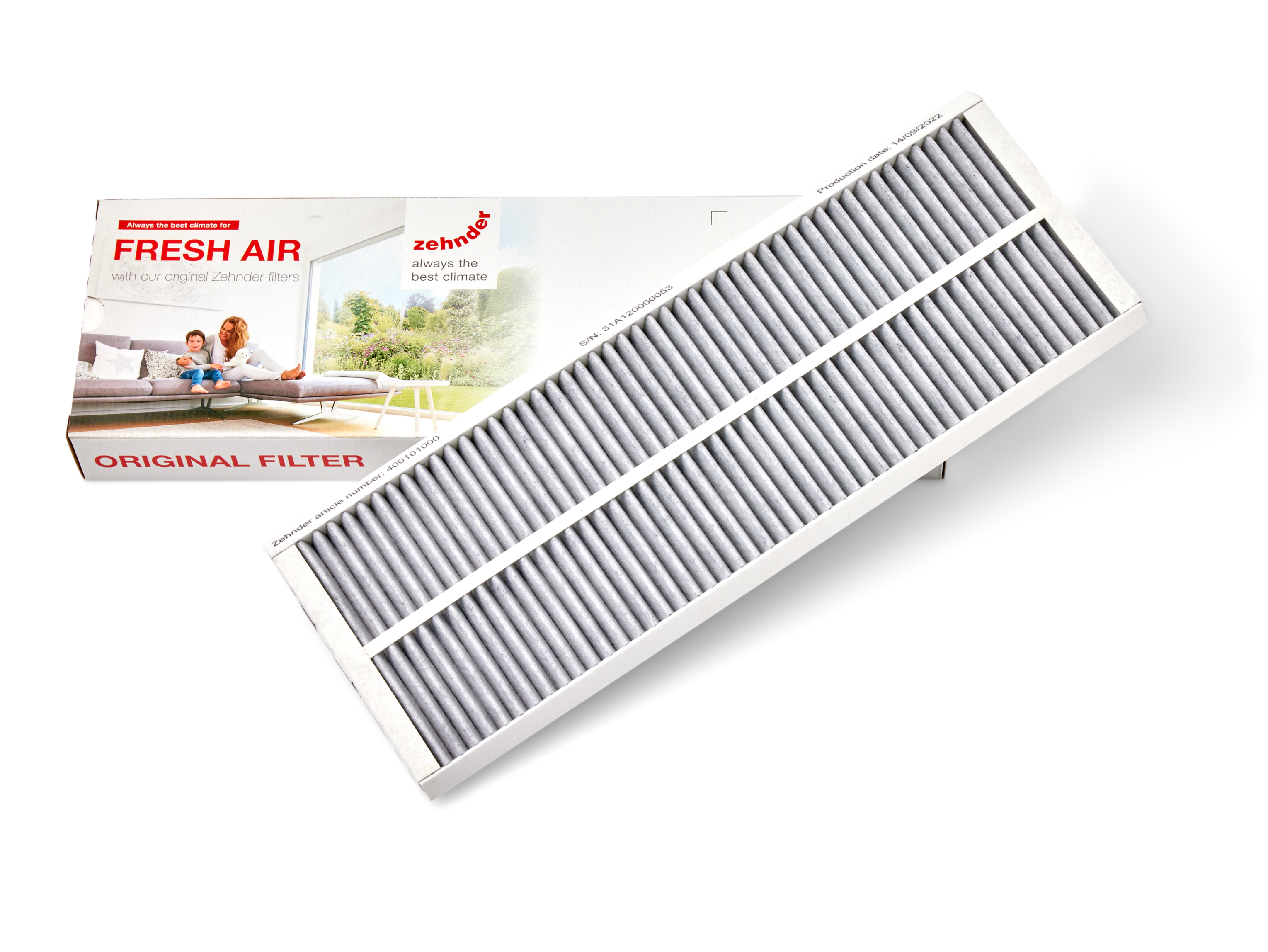 Cut-Out Comfortable indoor ventilation Angled view