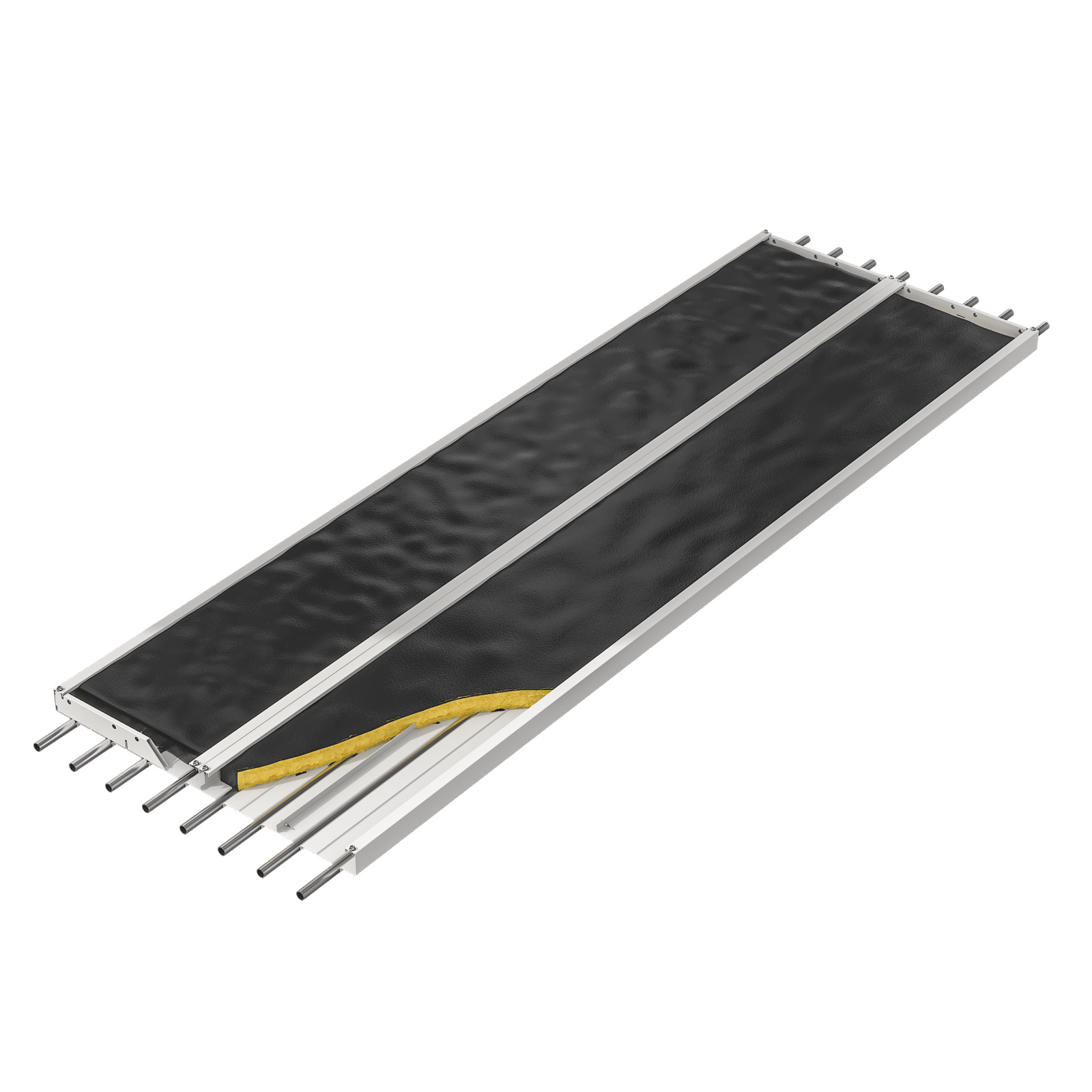 Cut-Out Zehnder ZFP Heating and cooling ceilings Angled view