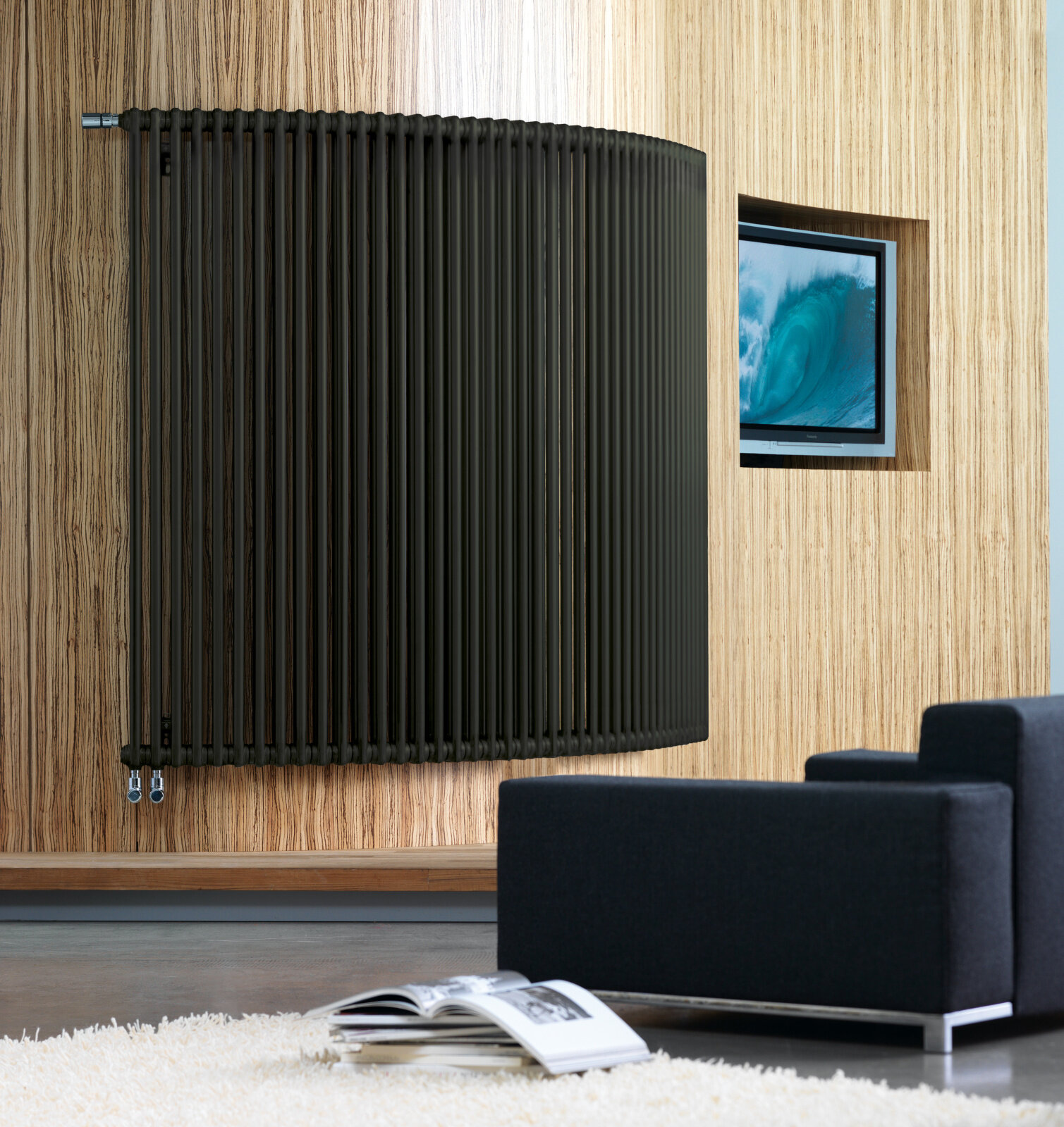 Rendering Zehnder Test Decorative radiator Front view