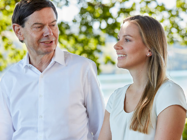 Hans-Peter Zehnder et sa fille Milva Inderbitzin-Zehnder Hans-Peter Zehnder et sa fille Milva Inderbitzin-Zehnder